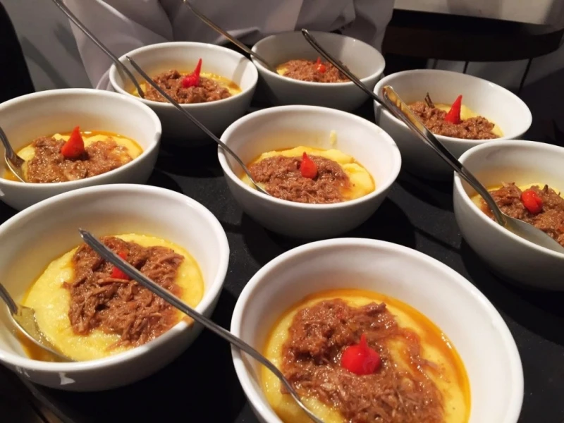 buffet para coquetel de inauguração